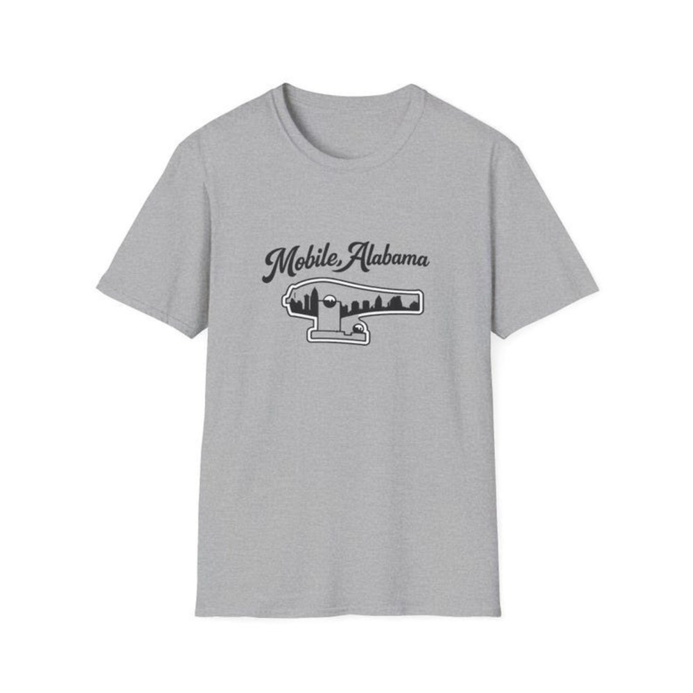 Mobile Alabama Skyline T-Shirt Sportgrey